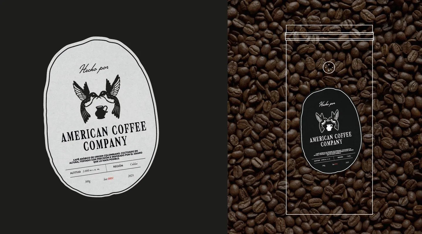 American Coffee — empaque de producto