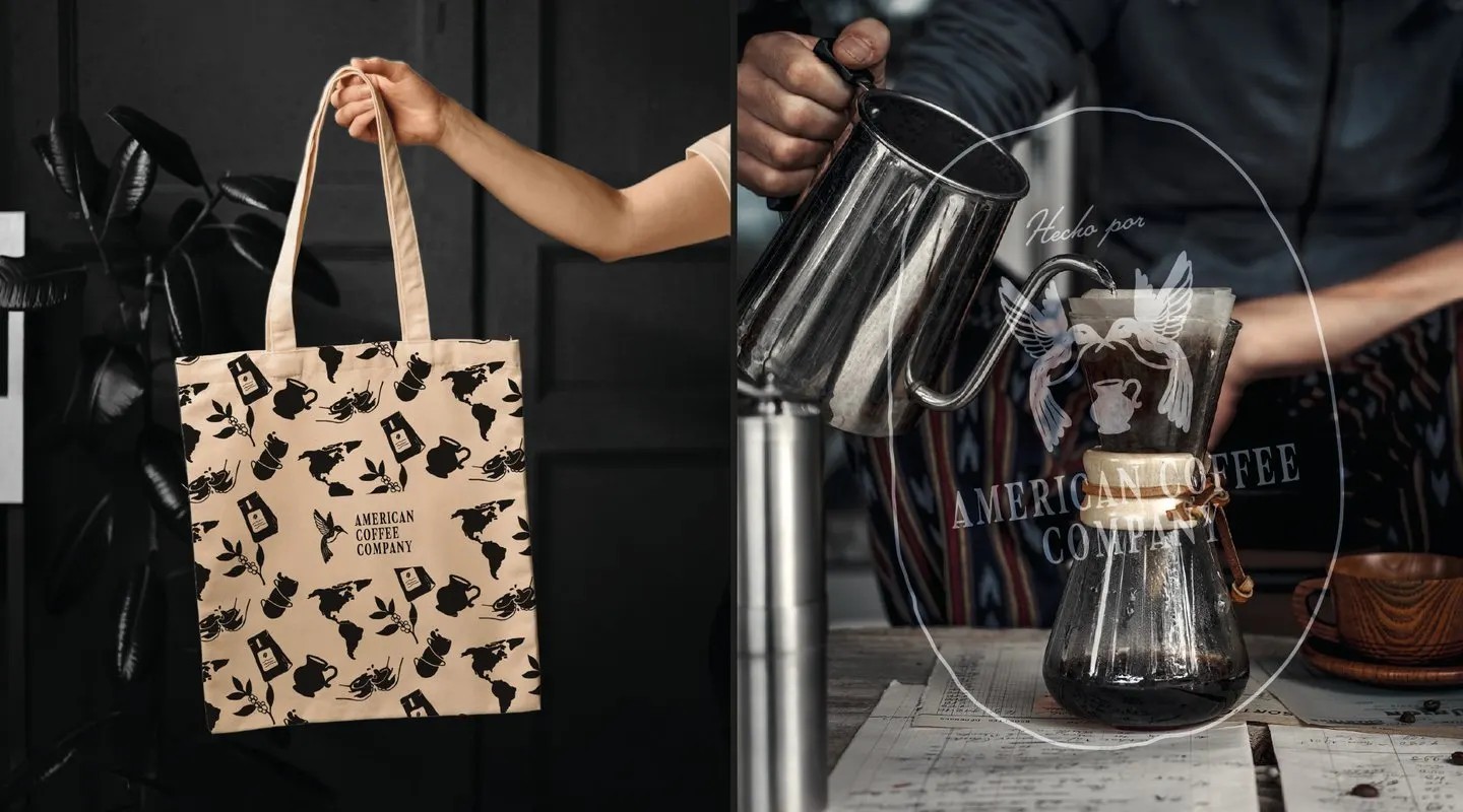 American Coffee — piezas gráficas