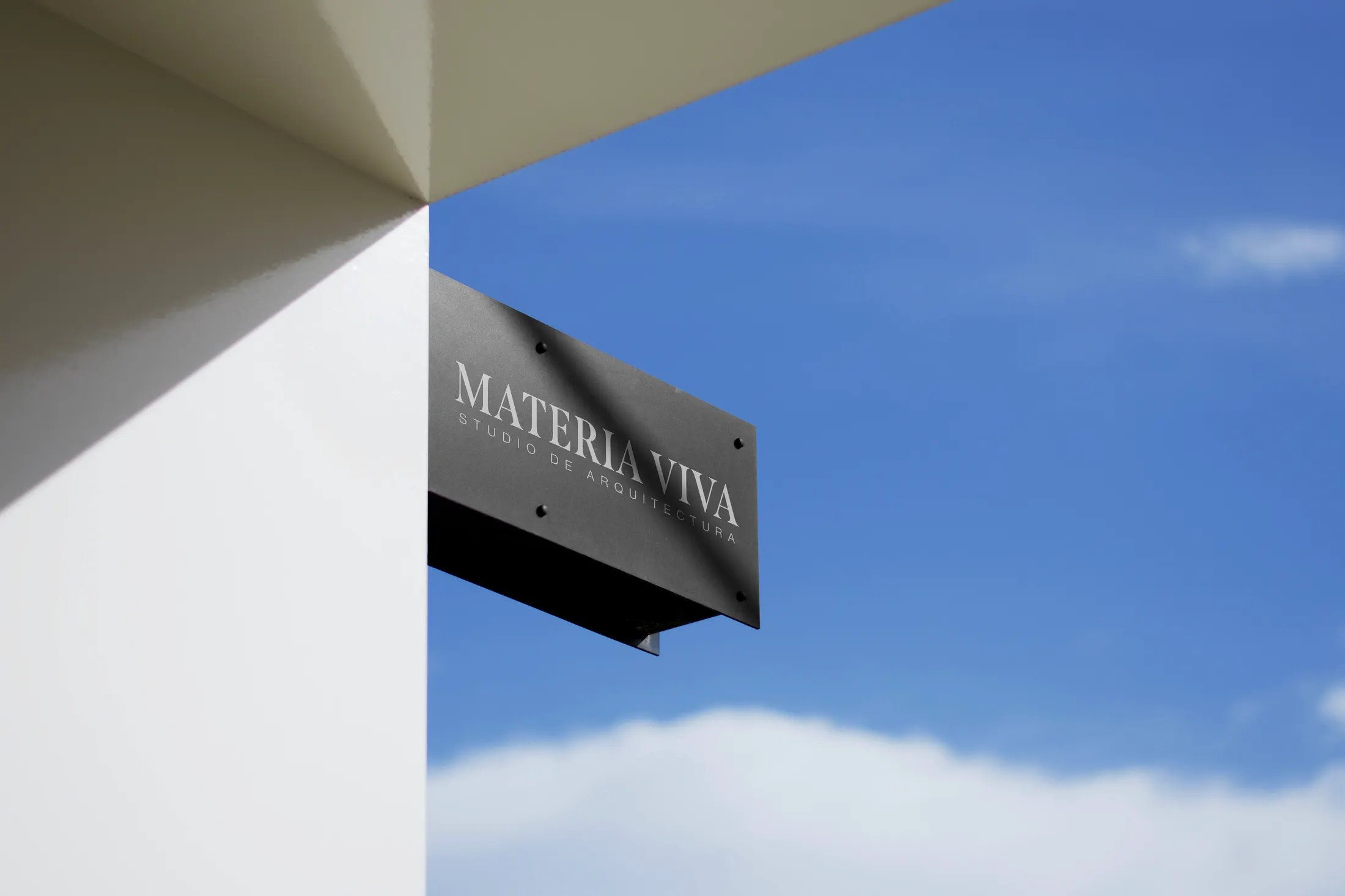 Materia Viva — señalética de marca