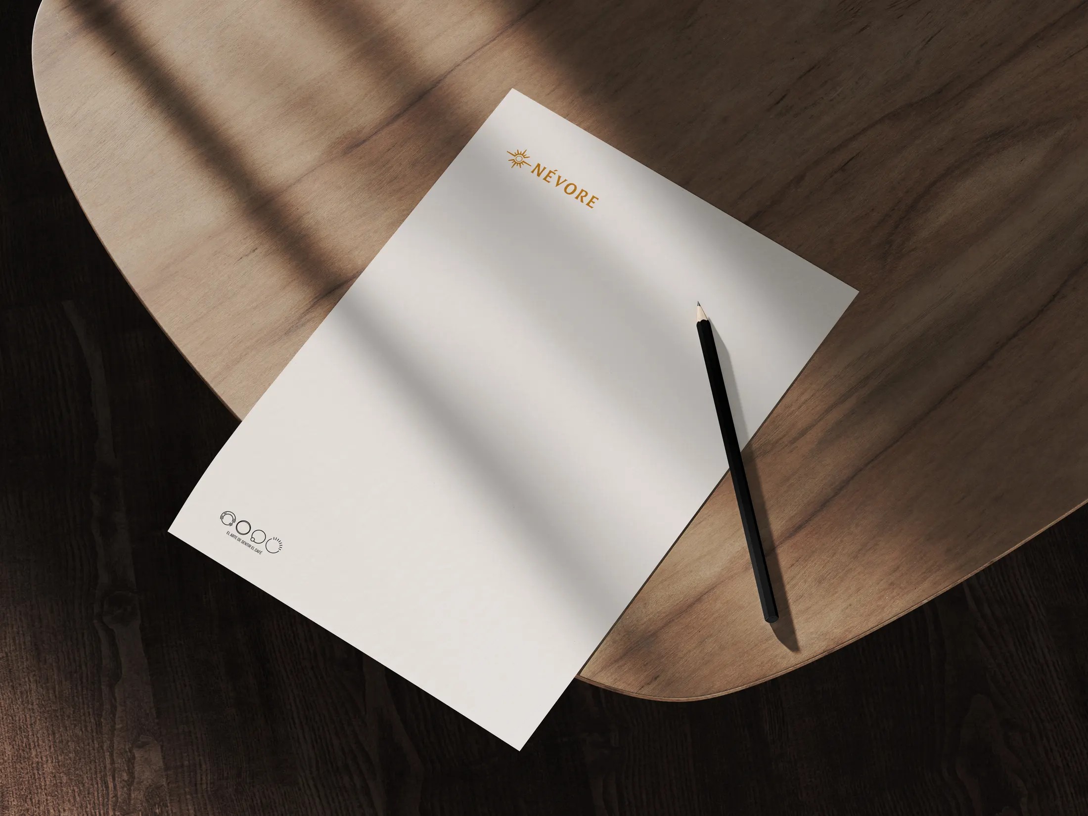 Névore — mockup de marca