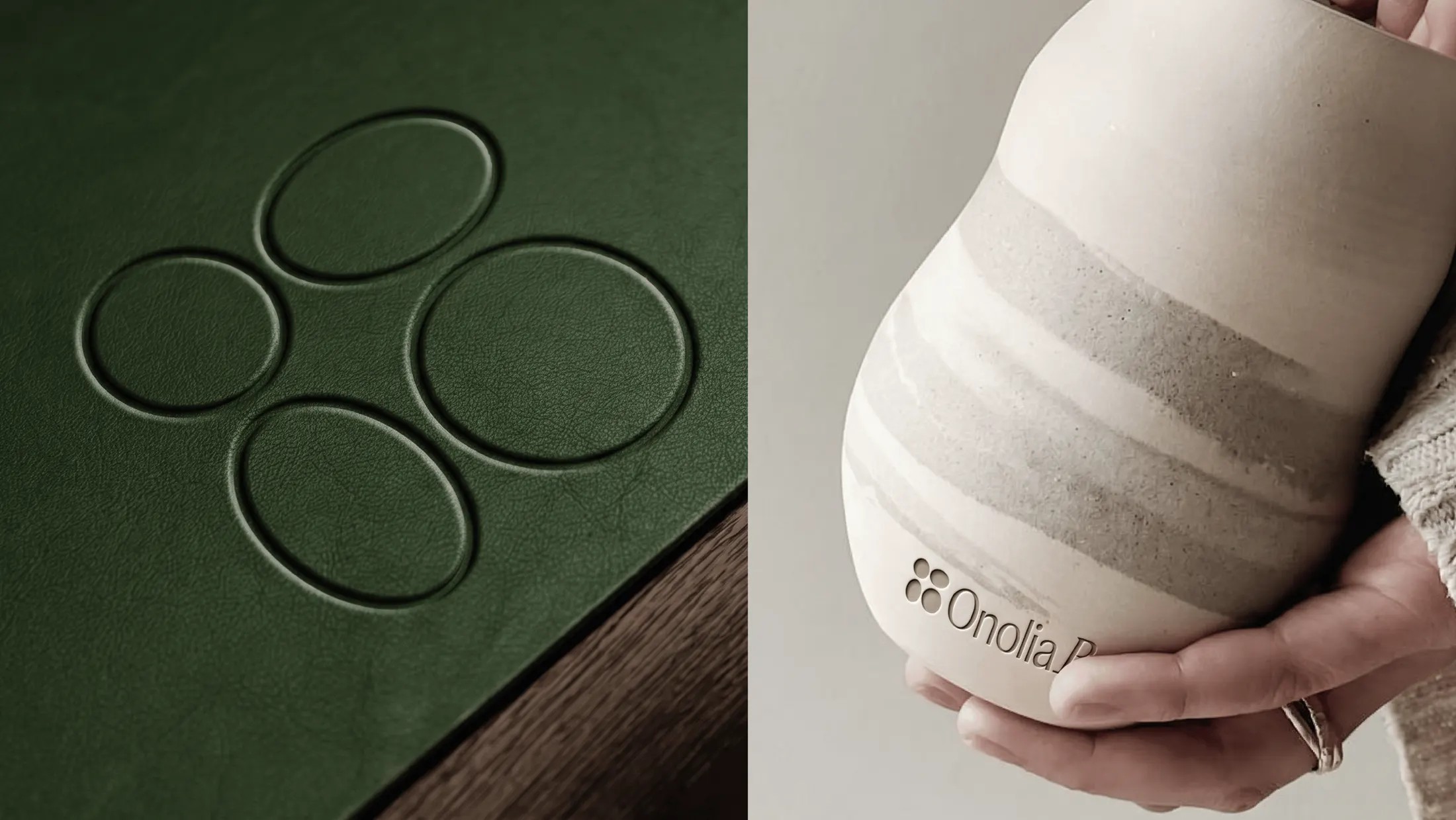 Onolia Bomen — mockup de marca