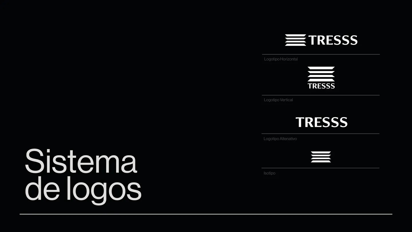 Tresss — sistema de logotipos