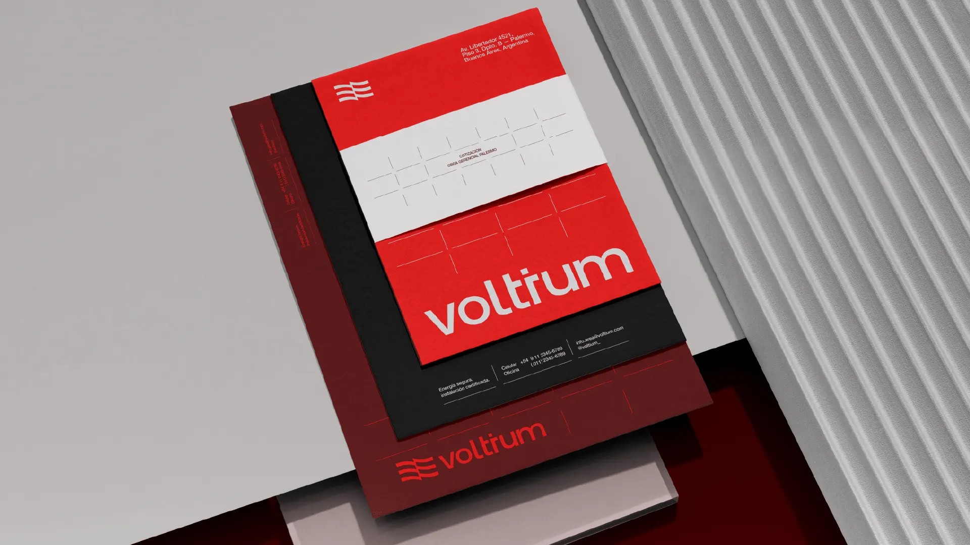 Voltium — sistema de identidad visual