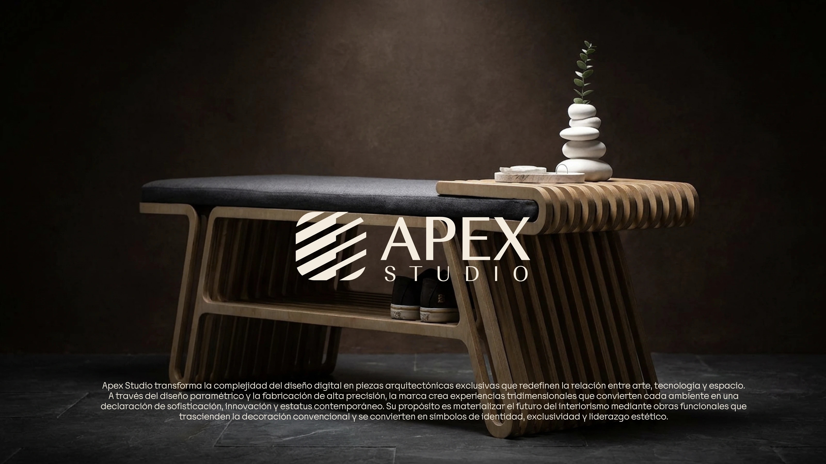 Presentación de marca APEX STUDIO — portada