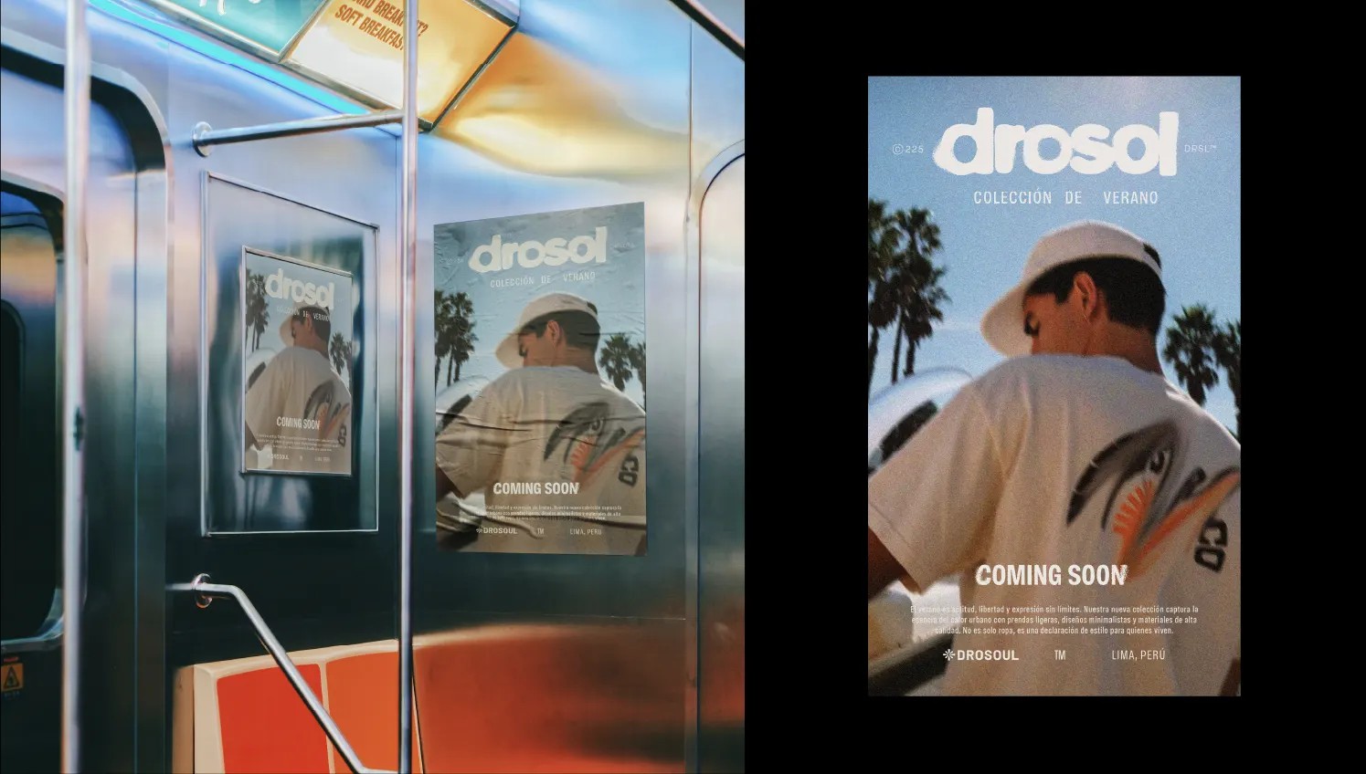 DROSOUL — mockup de piezas gráficas